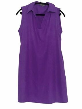 Pixi + Ivy Dress Purple Sleeve Less Polo Shirt Style Women’s Size S